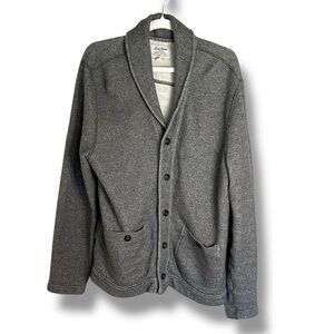 Lucky Brand Softest Knitwear Gray Cardigan Sweater Size Large